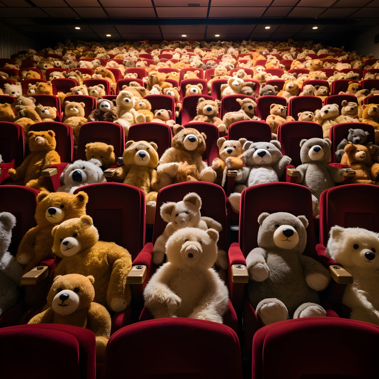 Millionen von Teddybären in einem Kino 1 von Kurt Heppke
