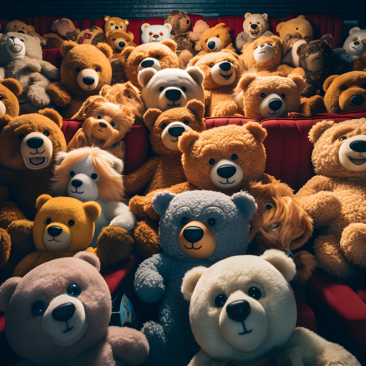 Millionen von Teddybären in einem Kino 4 von Kurt Heppke