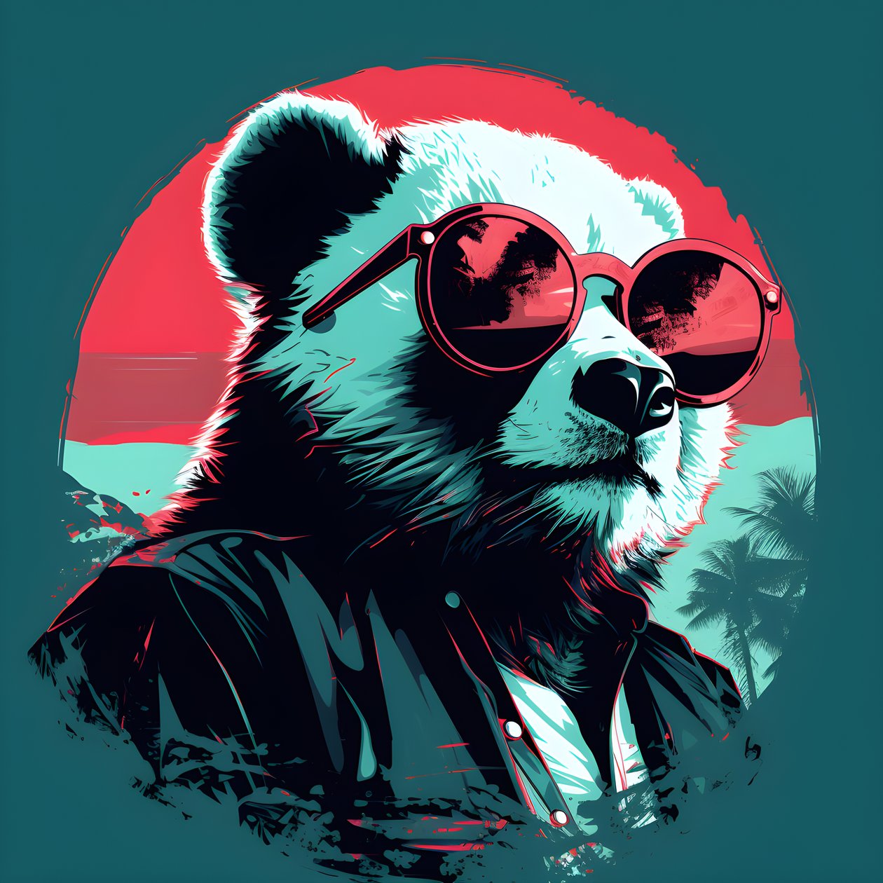 Panda mit Brille 1 von Kurt Heppke