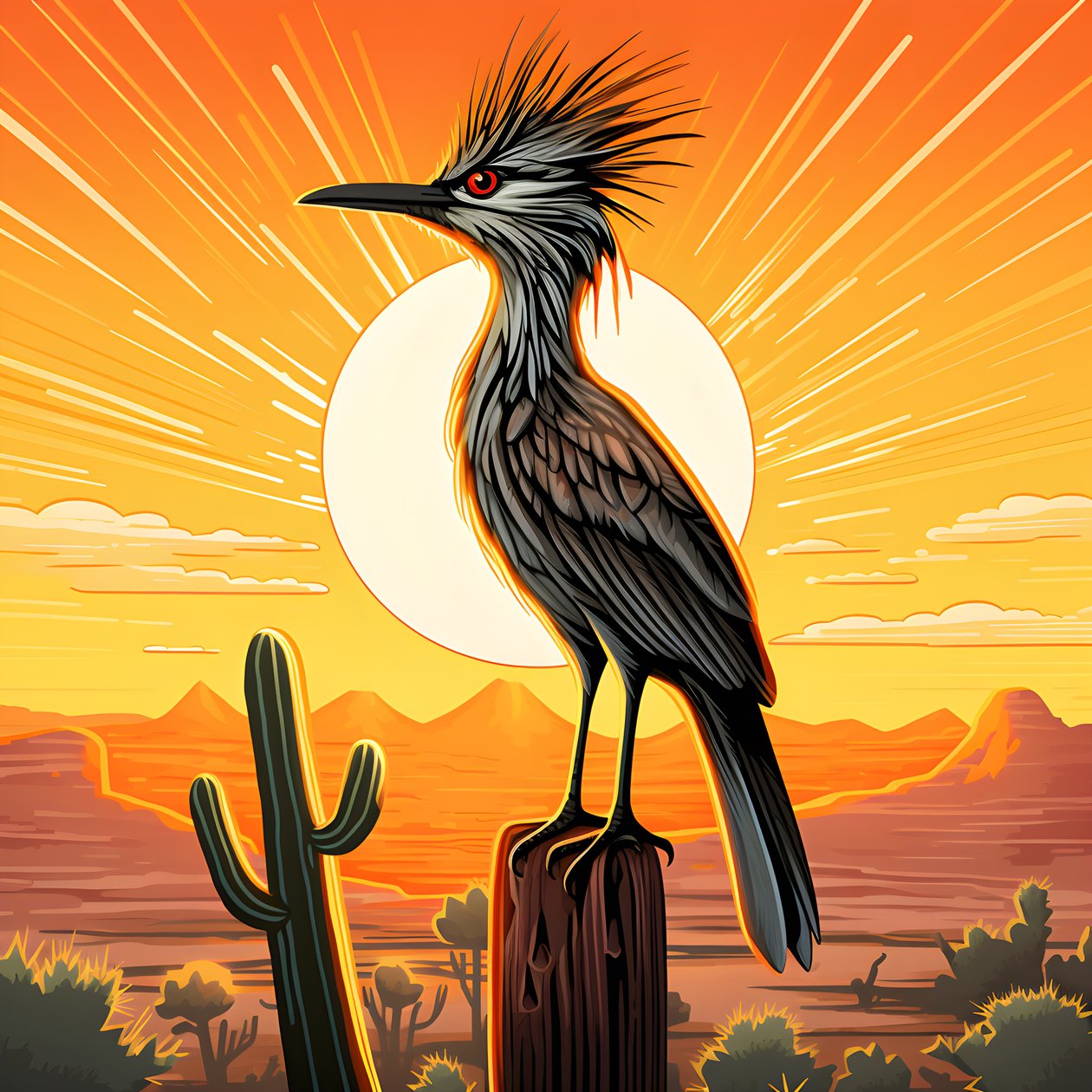 Roadrunner heiße Sonne 1 von Kurt Heppke