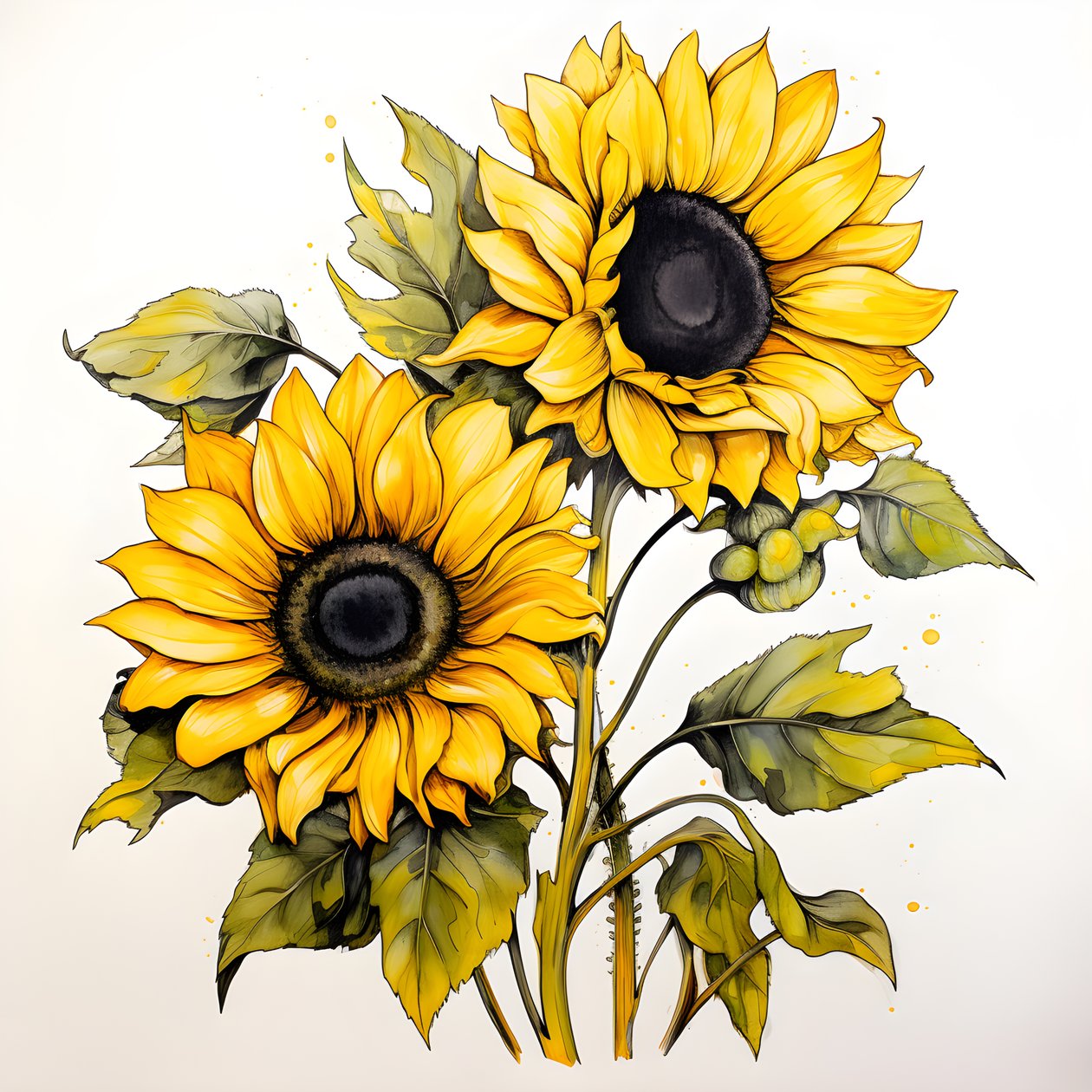 Sonnenblumen 4 von Kurt Heppke