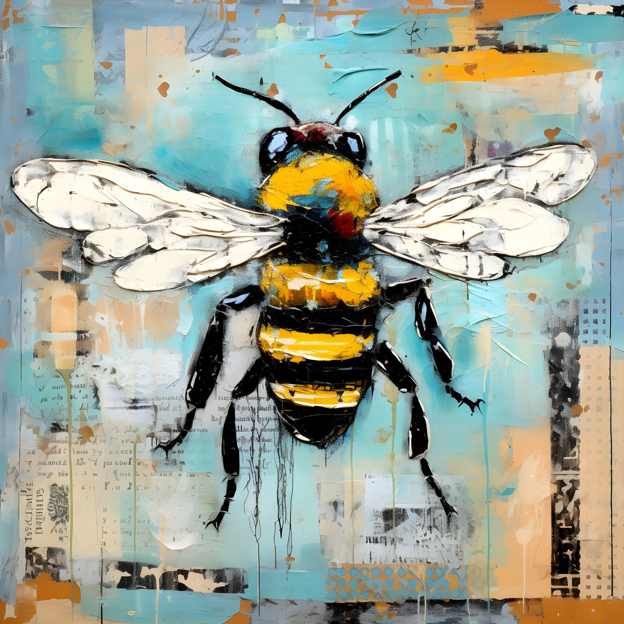 Bienen-Illustration von Kurt Heppke