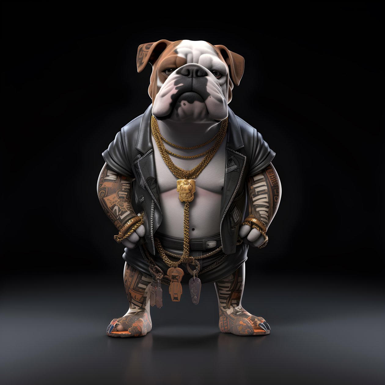 Englische Bulldogge 3 von Kurt Heppke