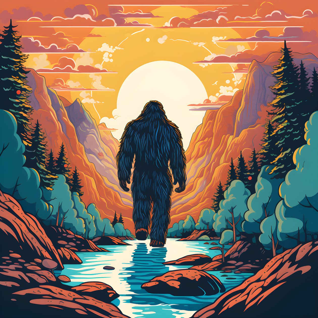 Skurrile Big Foot 1 von Kurt Heppke