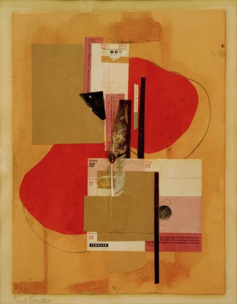 2 Rote Flecken von Kurt Schwitters