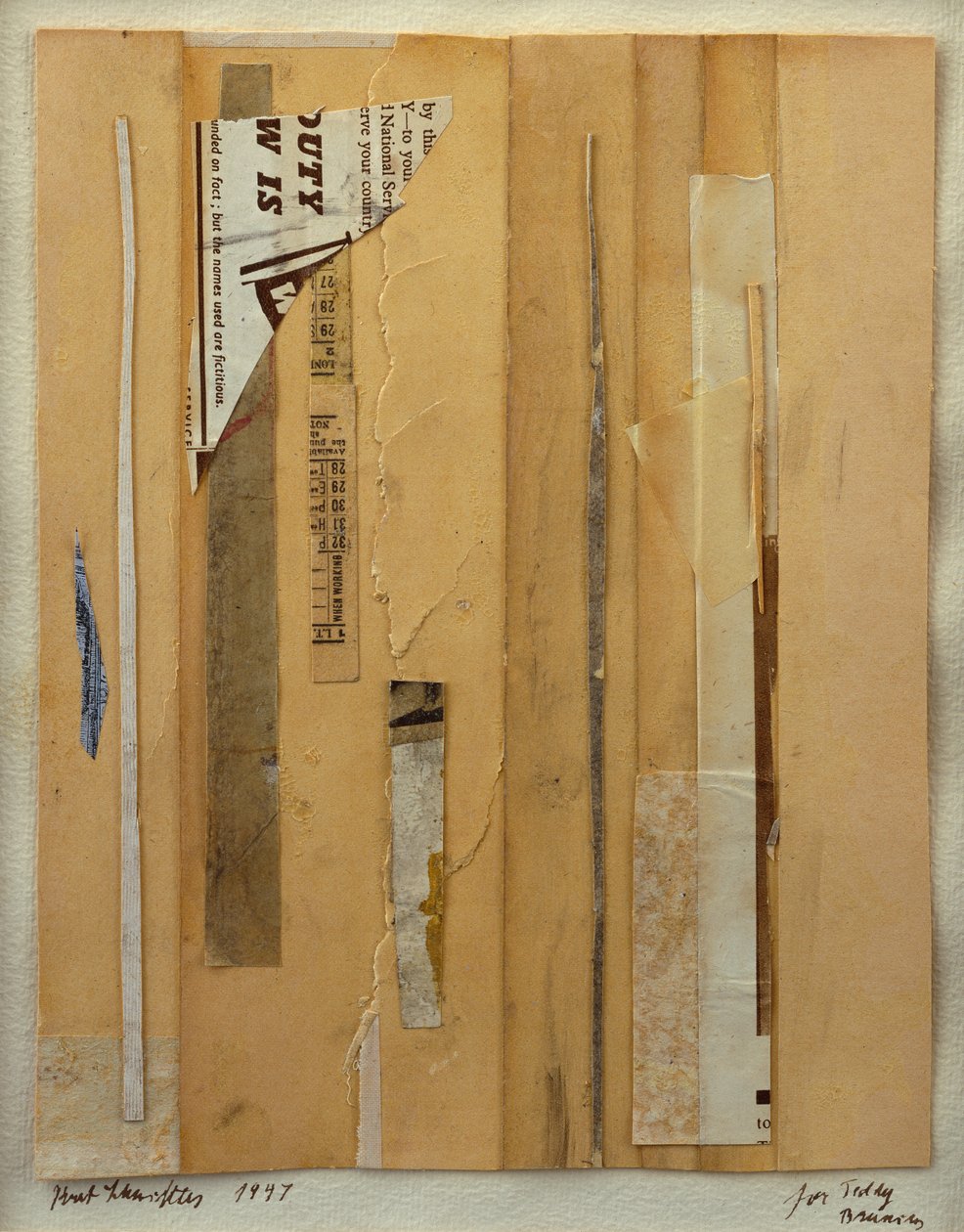 Collage von Kurt Schwitters