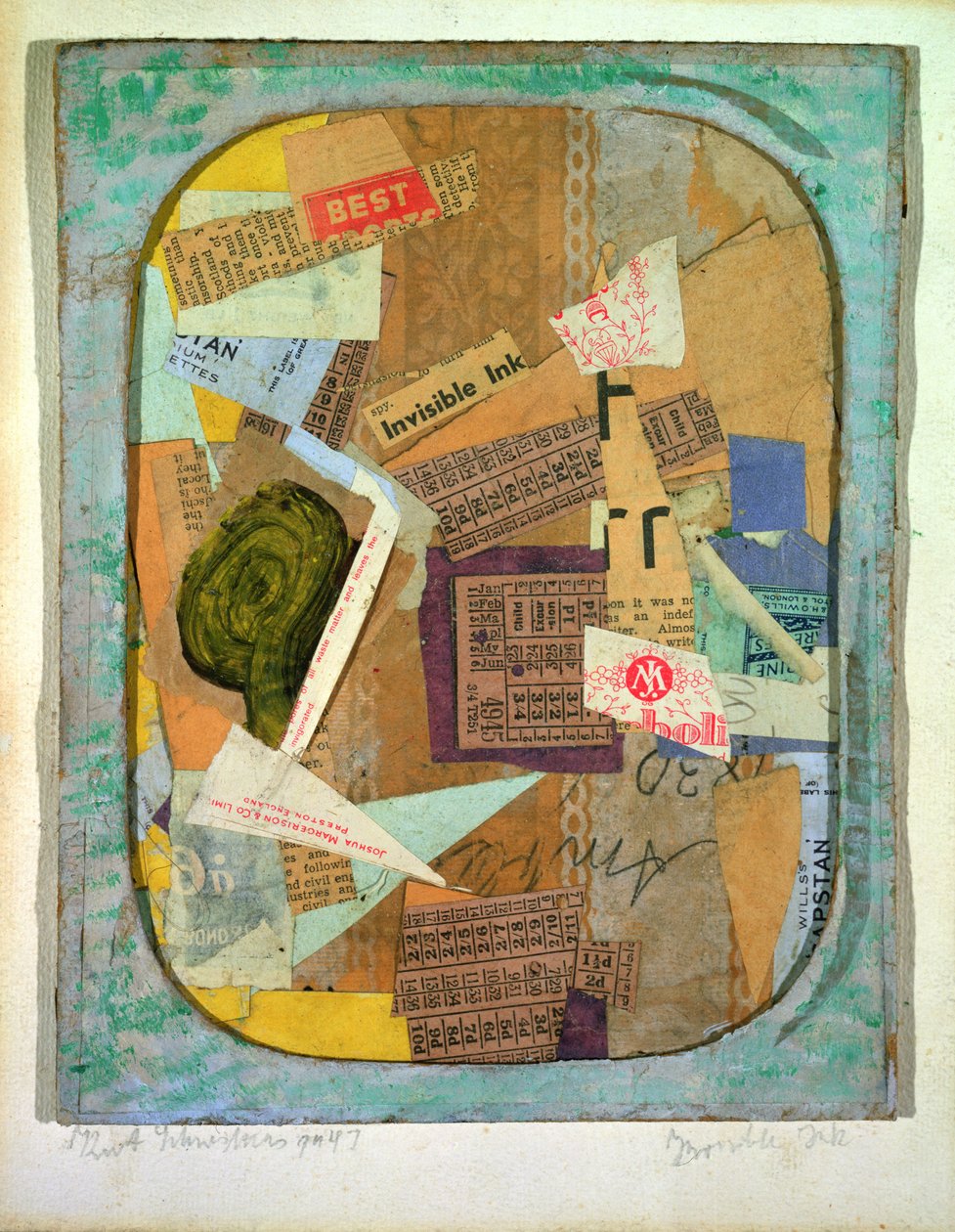 Unsichtbare Tinte von Kurt Schwitters