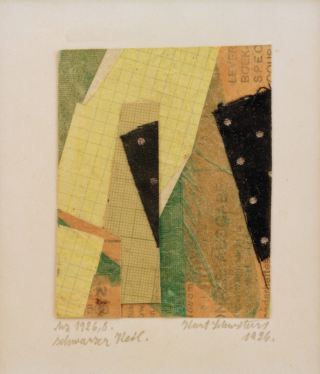 Mz 1926,8, schwarzer Keil von Kurt Schwitters