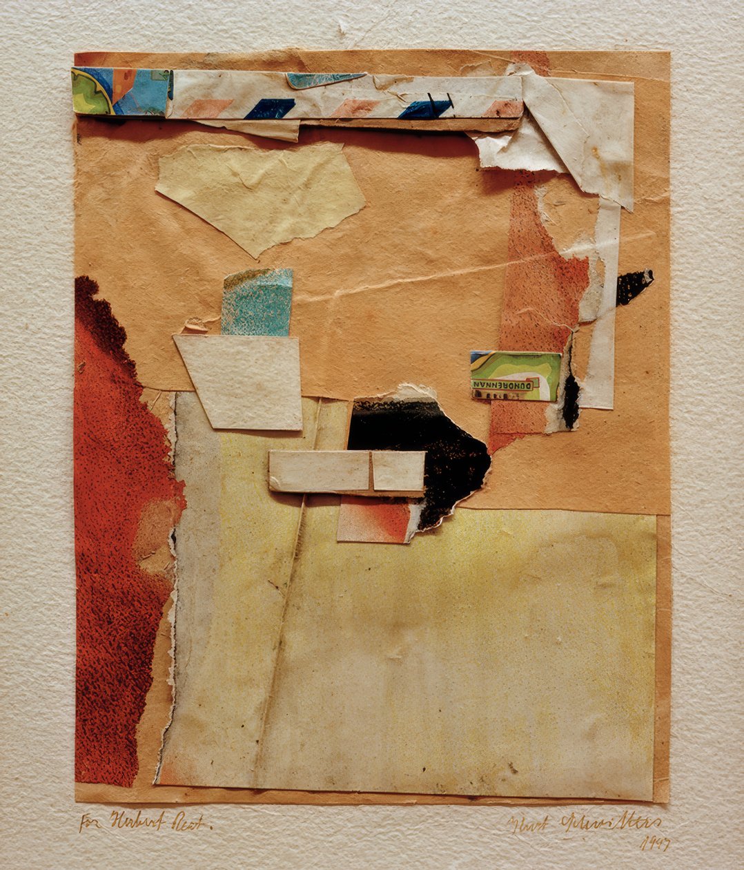 Ohne Titel (For Herbert Read) von Kurt Schwitters