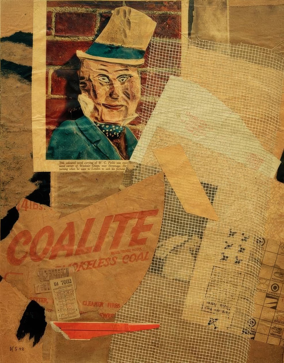 Ohne Titel (W.C. Fields) von Kurt Schwitters