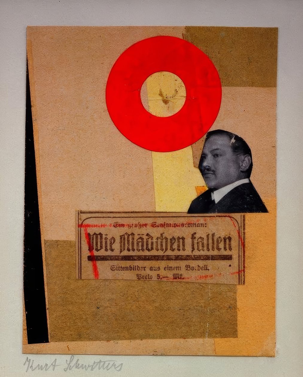 Ohne Titel (Wie Mädchen fallen) von Kurt Schwitters