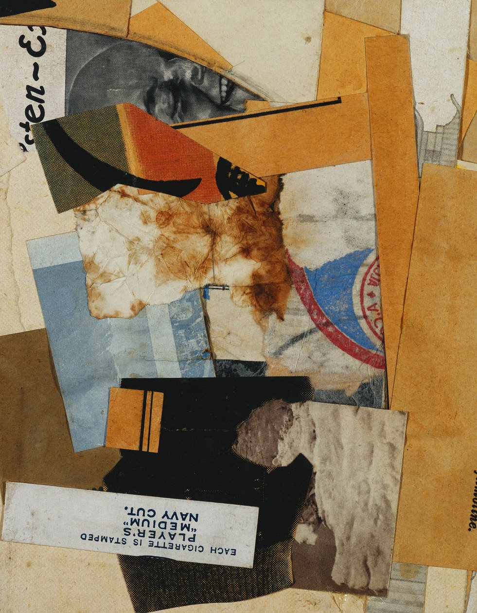 Players "Medium" Navy Cut, 1935 von Kurt Schwitters