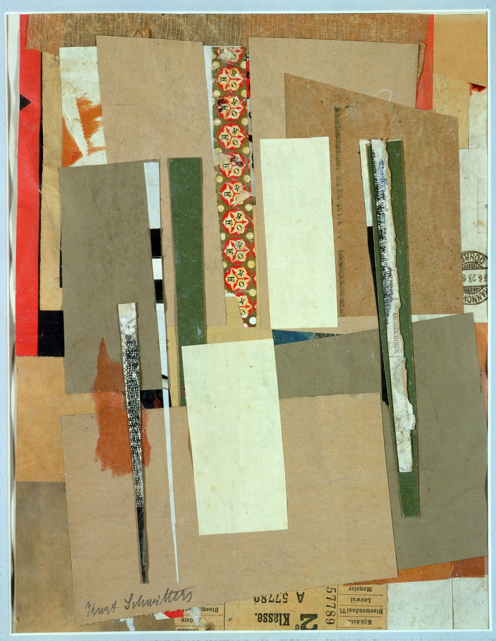 Eisenbahn, 2. Klasse, 1923 von Kurt Schwitters