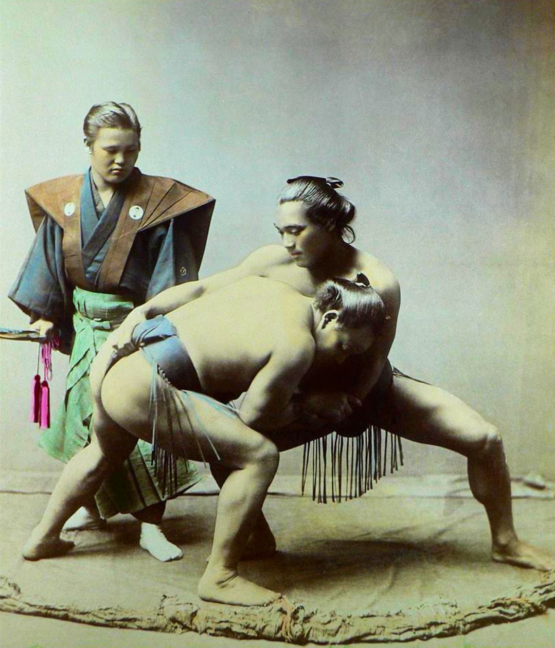 Sumo-Ringer, ca. 1880 von Kusakabe (attr. to) Kimbei