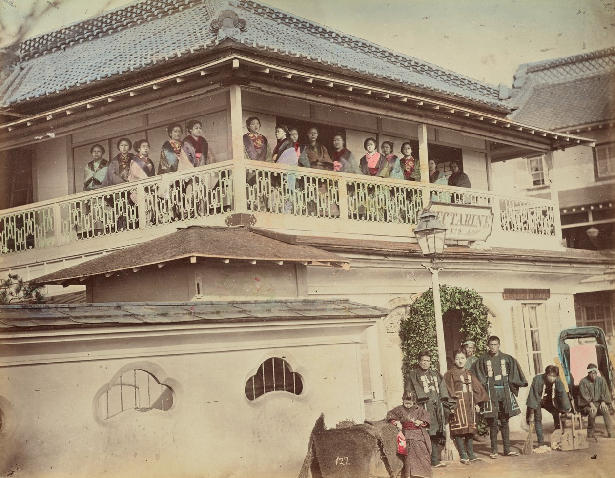 Geisha-Haus von Kusakabe Kimbei