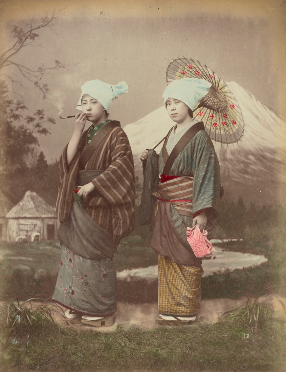 Japanische Reisende, ca. 1880 von Kusakabe Kimbei