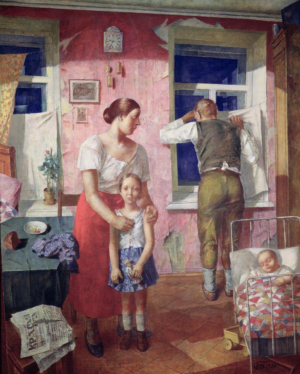 Alarm, 1934 von Kuzma Sergeevich Petrov Vodkin