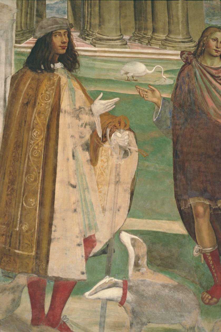 Das Leben des Heiligen Benedikt (Detail) von L. and Sodoma, G. Signorelli