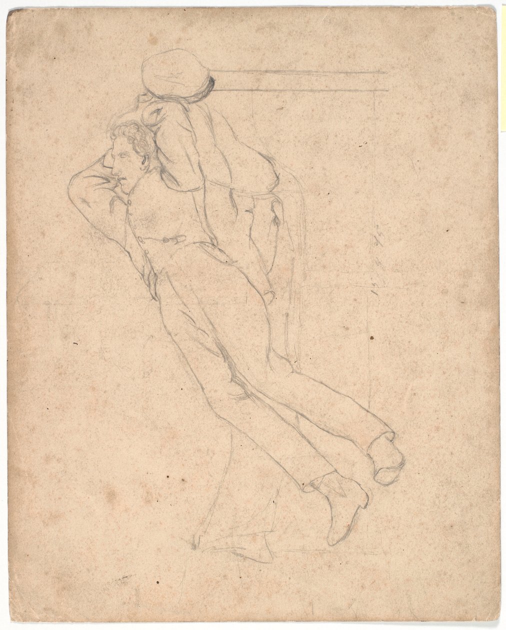Schlafender Mann auf einem Sofa von Laurits Andersen Ring