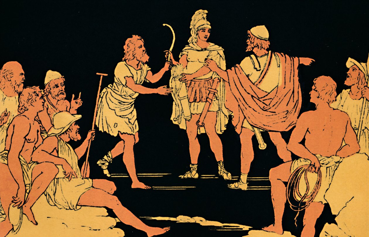Die Reue des Neoptolemus, 1880 von Lachmann