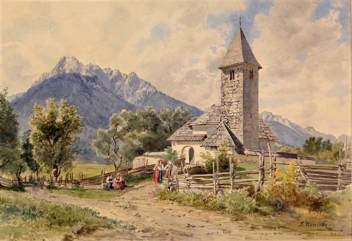 Kirche St. Thomas in Rateče von Ladislav Benesch
