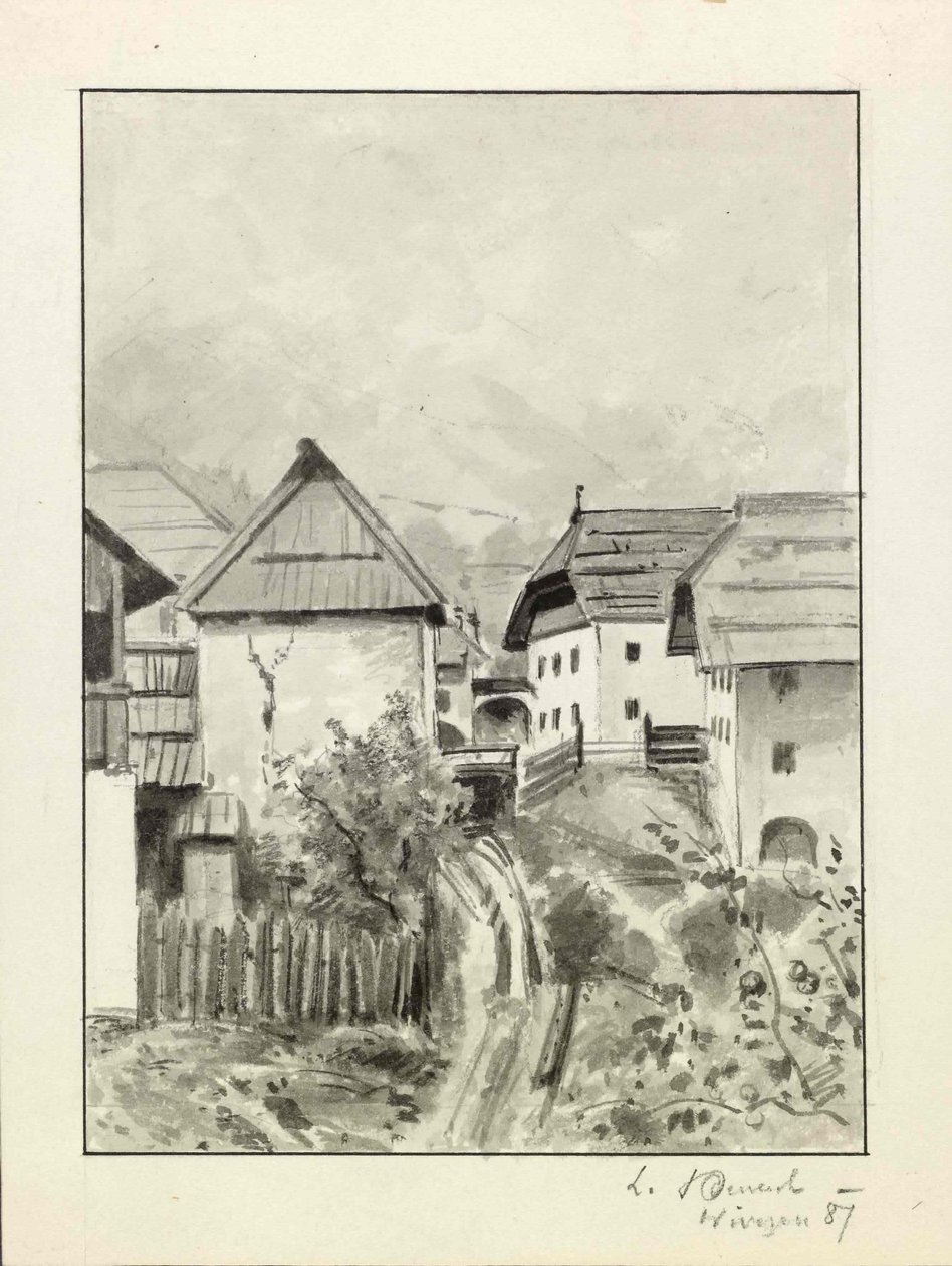 Häuser in Podkoren von Ladislav Benesch