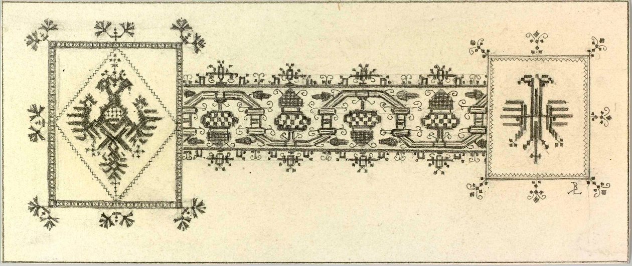 Ornament für Stickerei von Ladislav Benesch