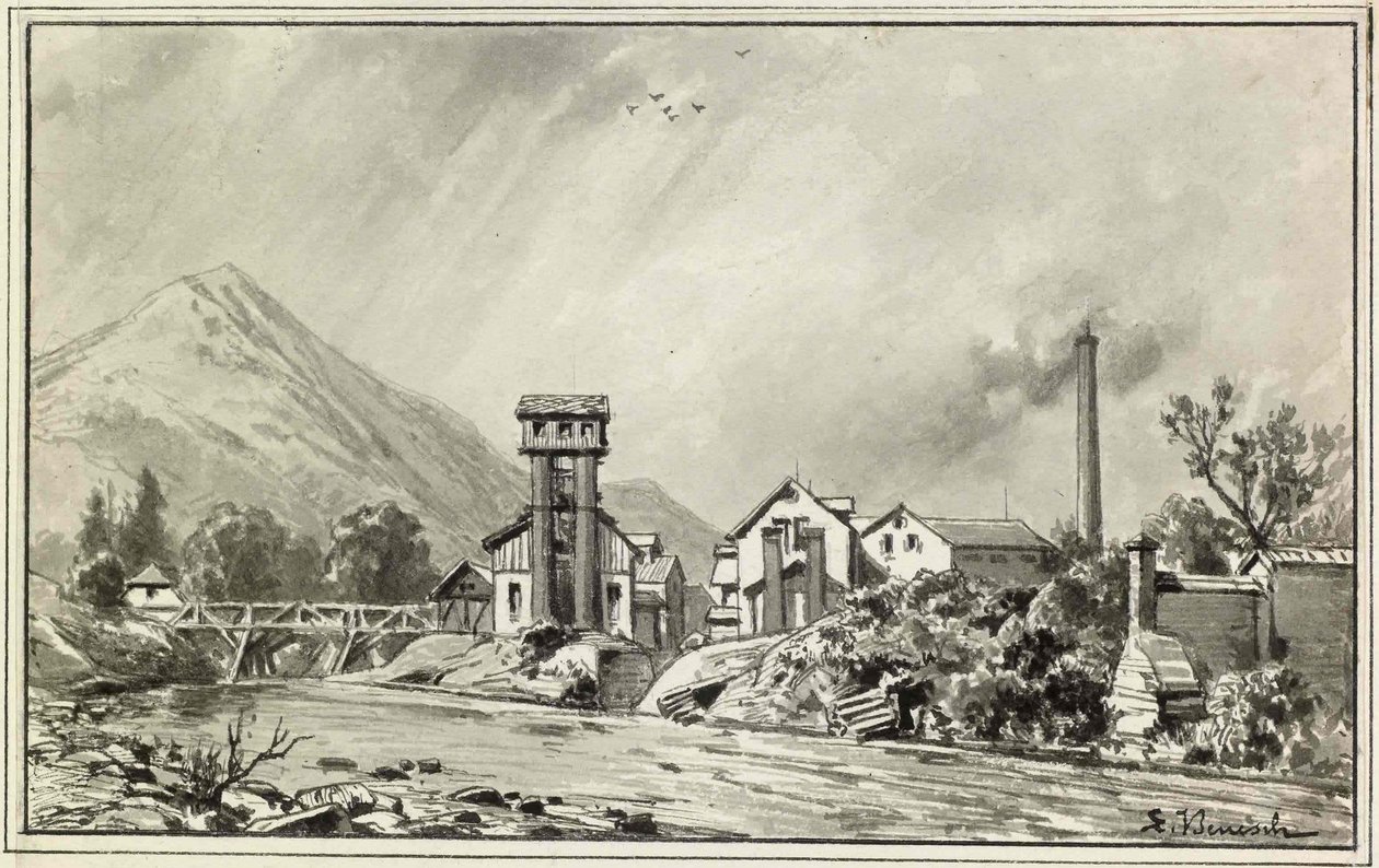 Papierfabrik in Gorican von Ladislav Benesch