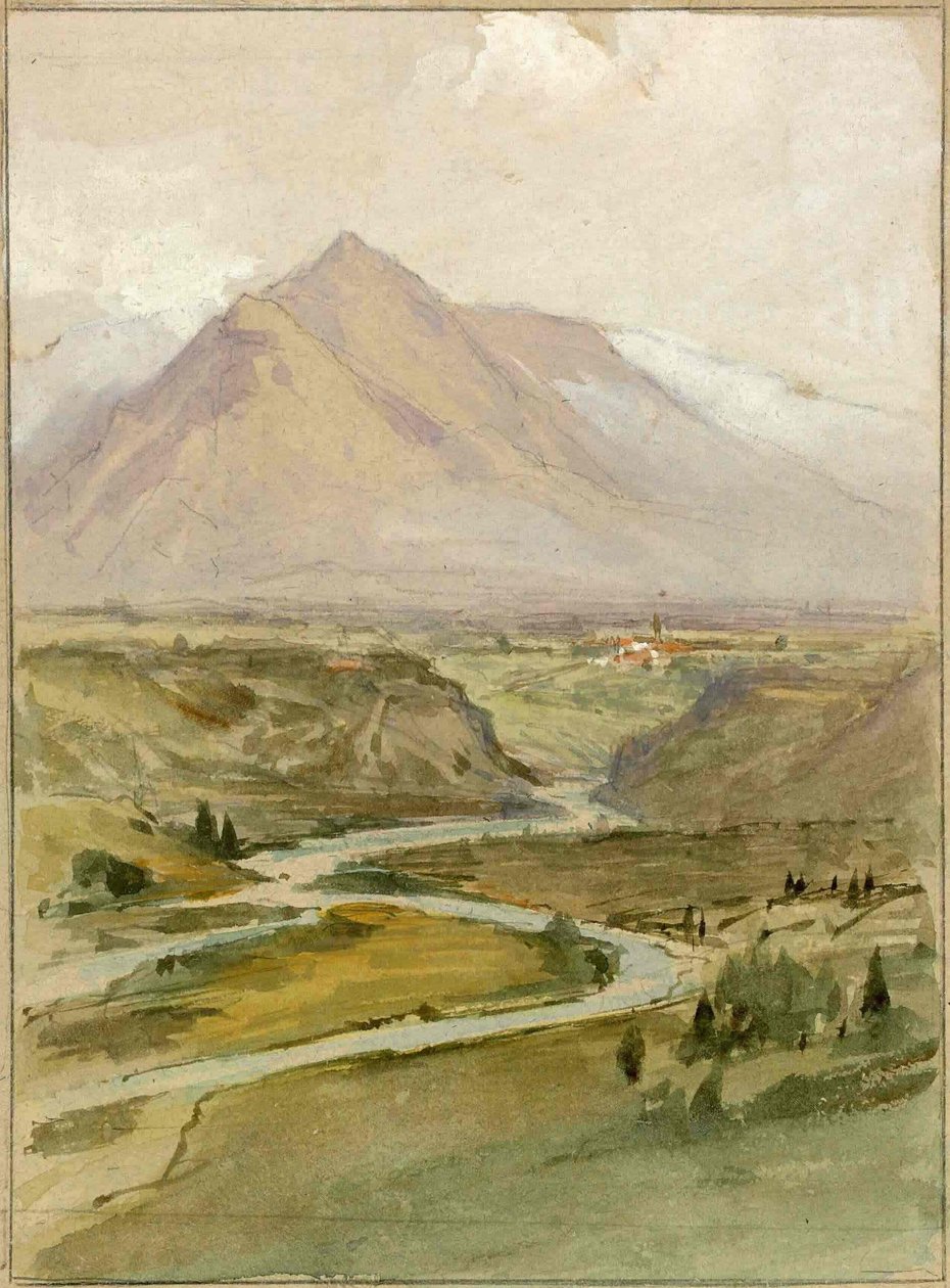 Blick auf das Save-Tal bei Radovljica von Ladislav Benesch