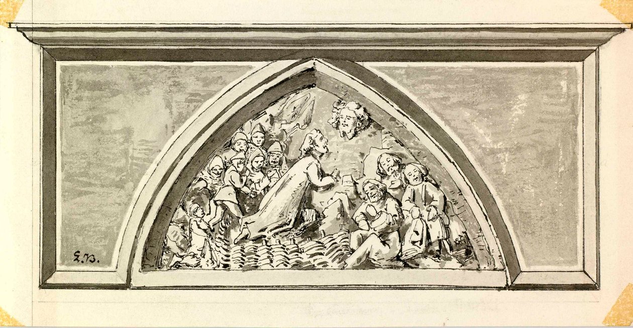 Tympanon des Portals der Pfarrkirche in Kranj von Ladislav Benesch