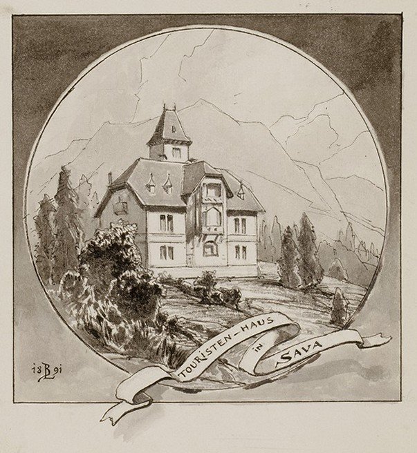 Touristenheim in Sava bei Jesenice von Ladislav Benesch