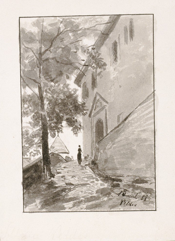 Zgornji vhod v blejski grad von Ladislav Benesch