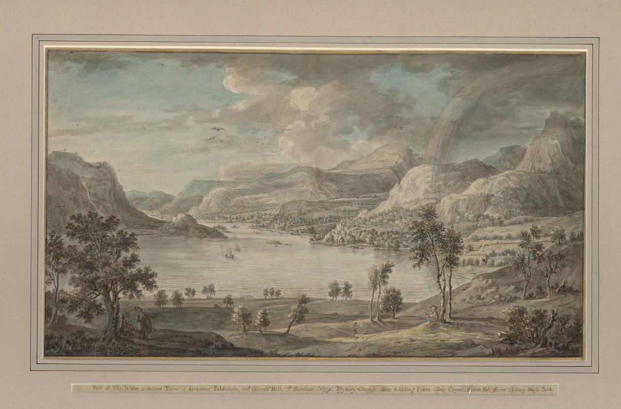 Teile von Ulls Water, ca. 1770-80 von Lady Mary Lowther