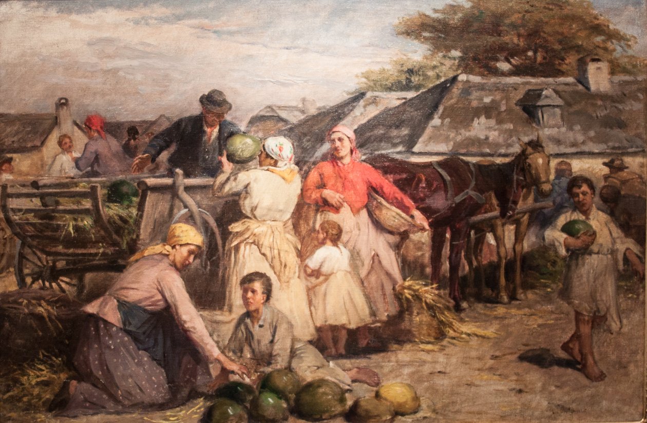 Melonenmarkt von Lajos Deak Ebner