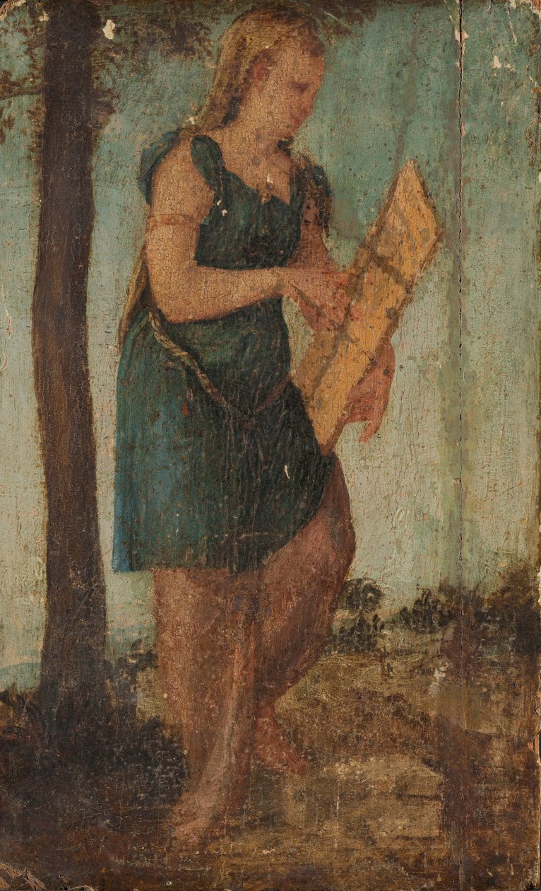 Frau mit Schild von Lambert Sustris (circle of)