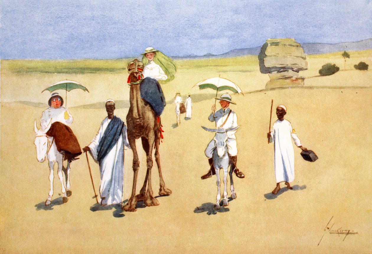 Rund um die Pyramiden, 1908 von Lance Thackeray
