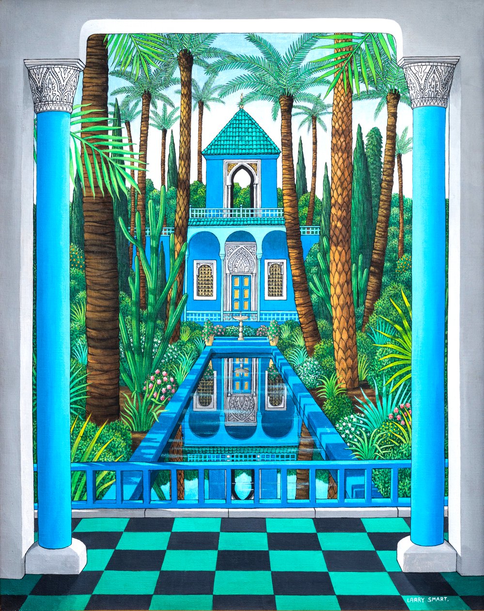 Marjorelle-Reflexionen, 1998 von Larry Smart