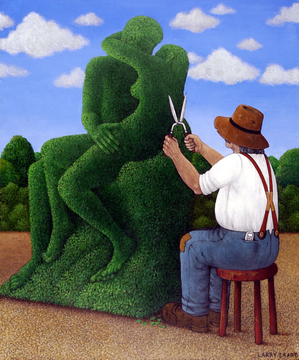 Topiary Kiss von Larry Smart