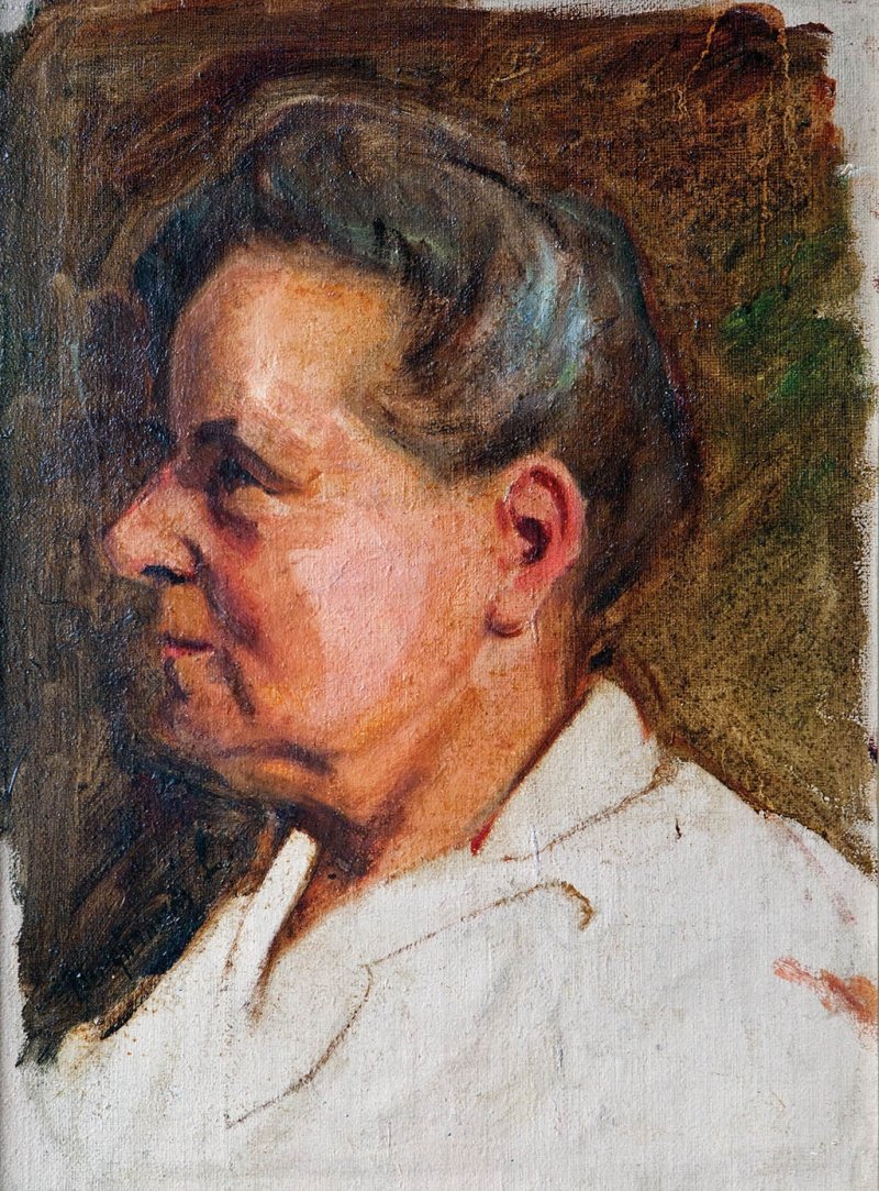 Porträt einer Frau von Laszlo Mednyanszky
