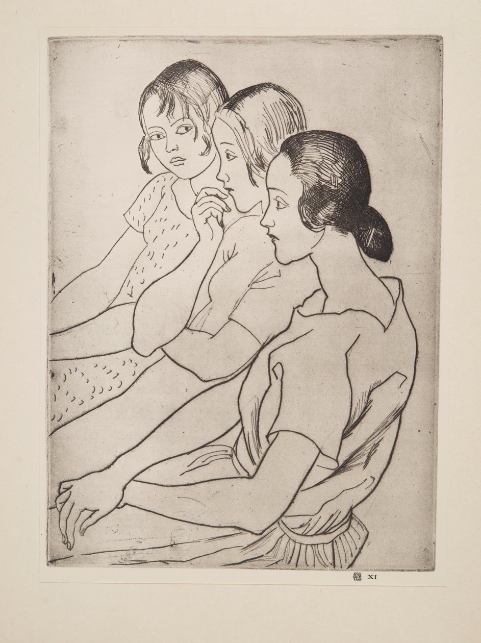Landmädchen, veröffentlicht 1927 von Laura Knight