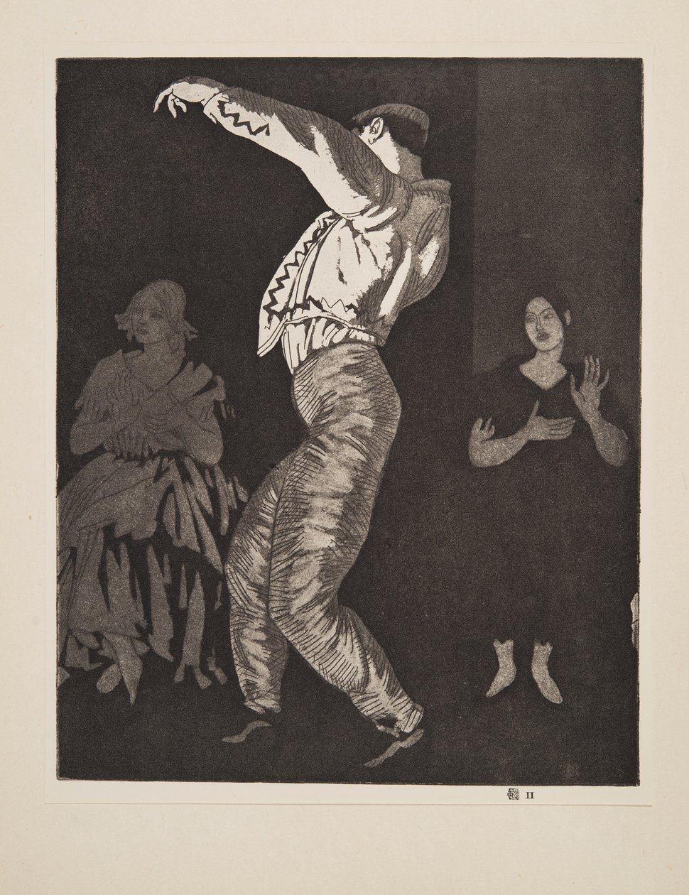 Spanische Tänzerin Nr. II, veröffentlicht 1923 von Laura Knight