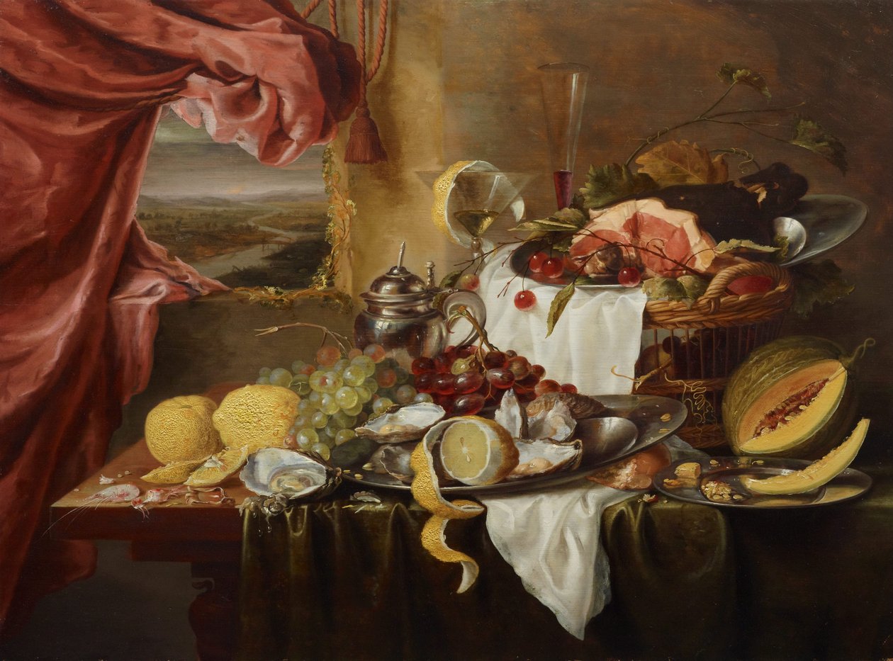 Stillleben mit imaginärer Ansicht von Laurens Craen