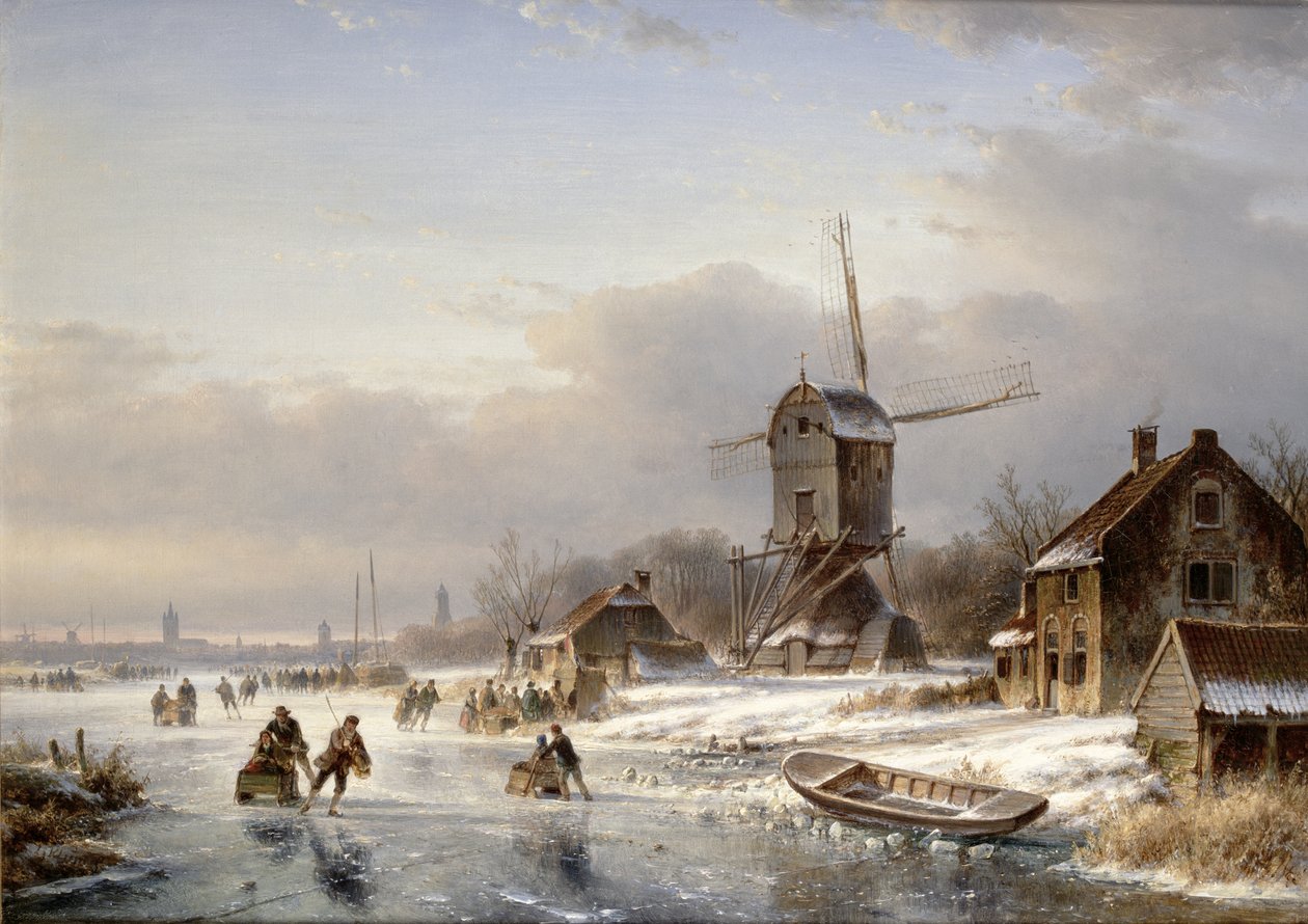 Eine Winterlandschaft von Laurens Johannes Kleijn