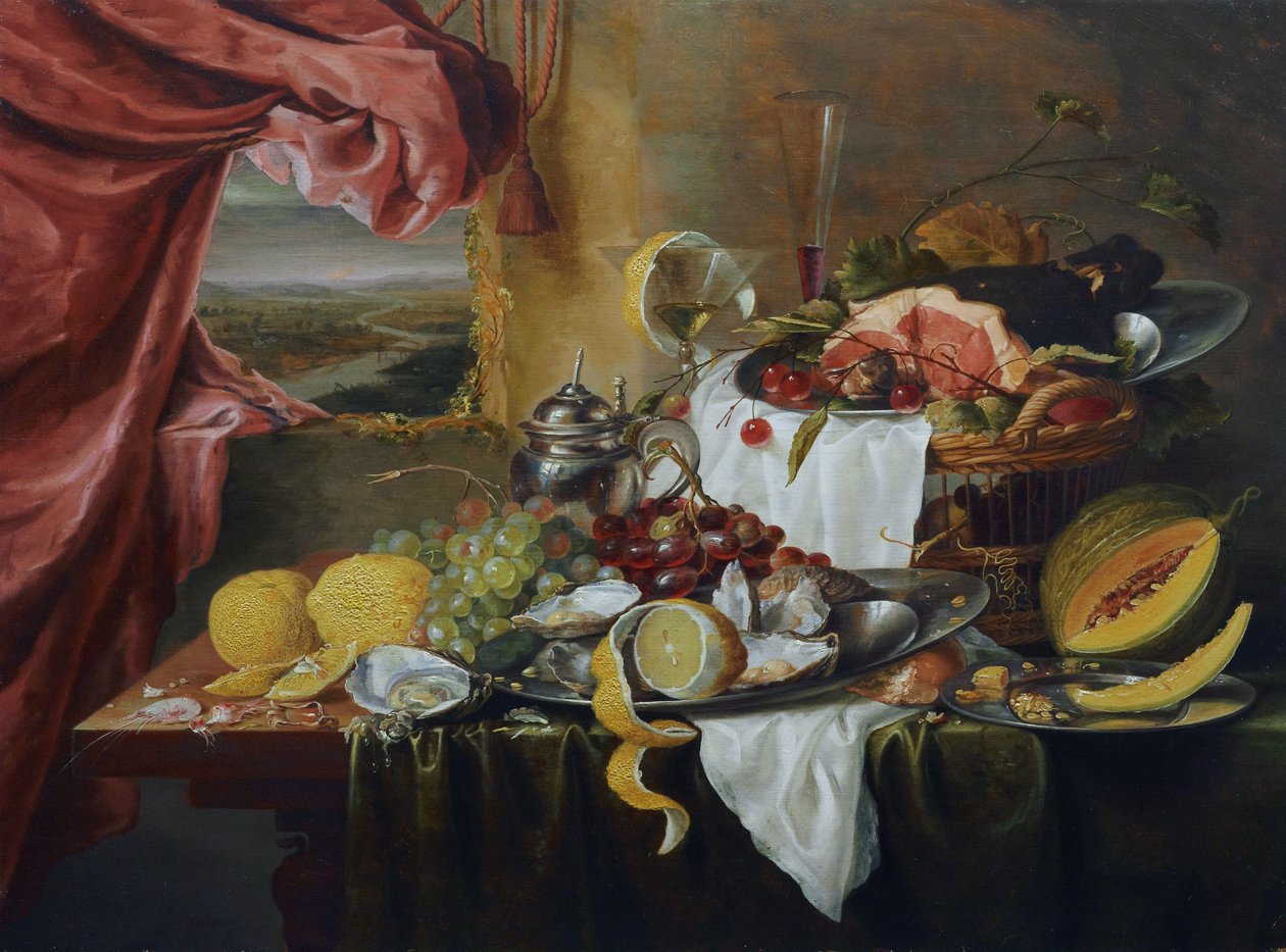 Stillleben mit imaginärer Ansicht von Laurens Craen