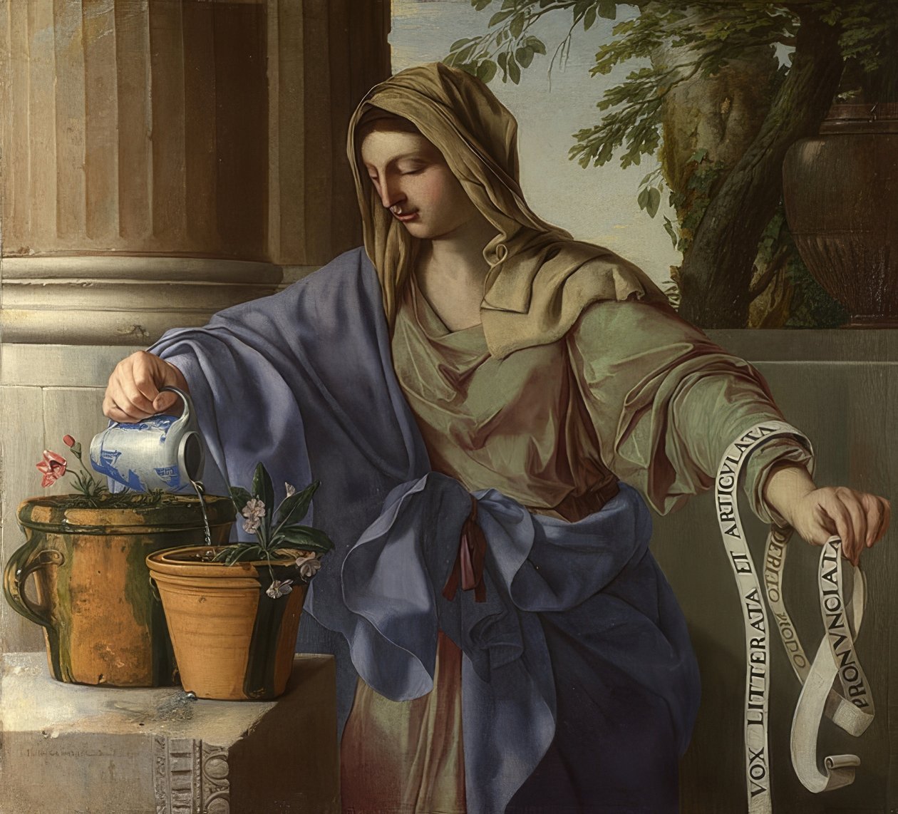 Allegorie der Grammatik von Laurent de la Hyre