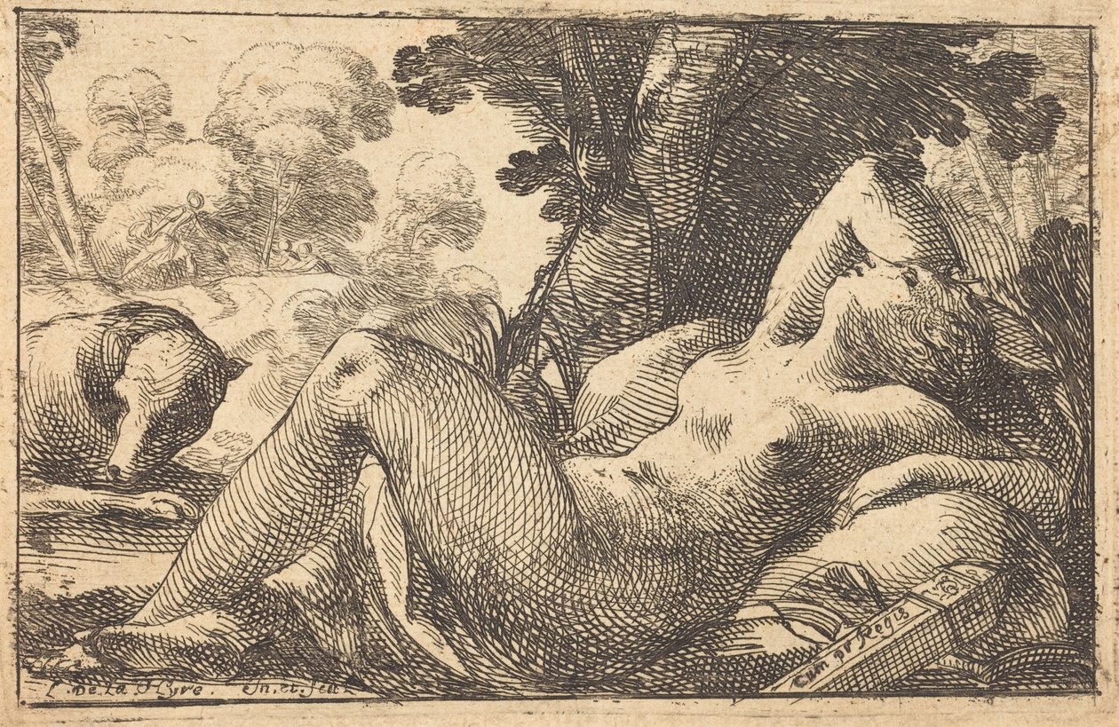 Liegende Diana von Laurent de la Hyre