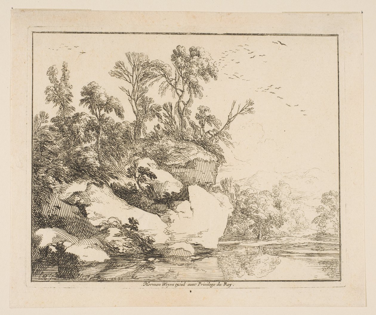 Die bedeckten Felsen, 1640 von Laurent de la Hyre