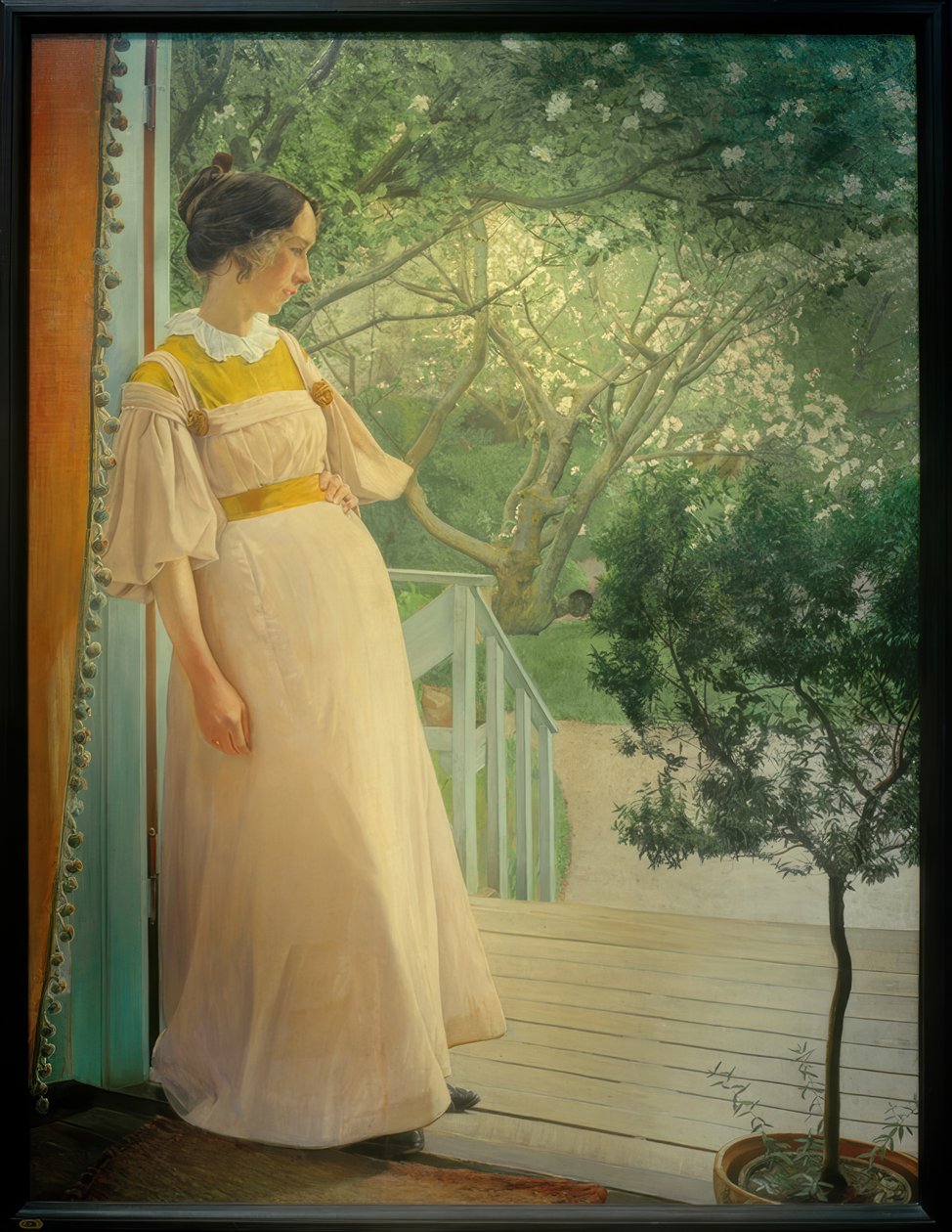 An der Verandatüre von Laurits Andersen Ring