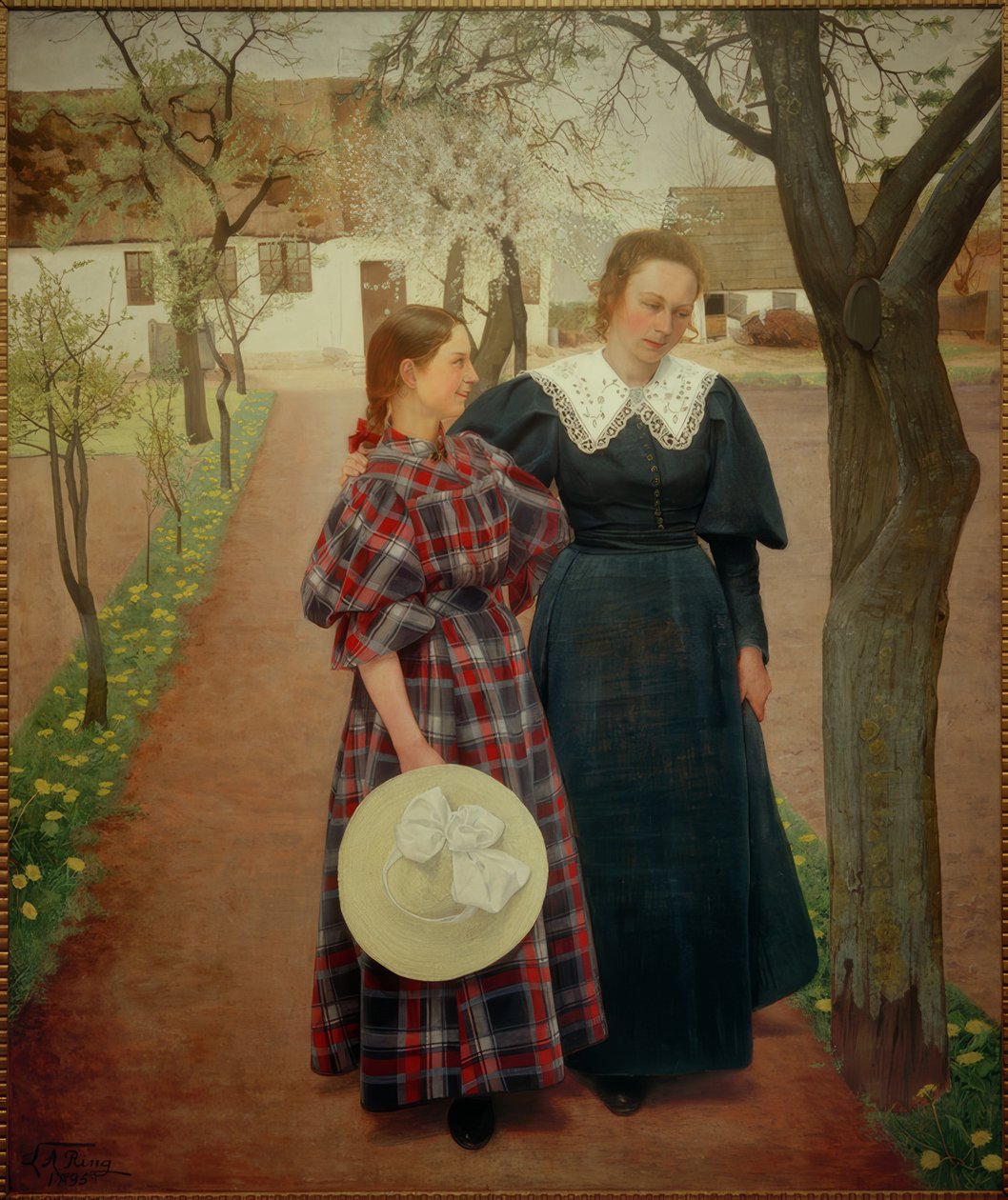 Frühling. Ebba und Sigrid Kähler von Laurits Andersen Ring