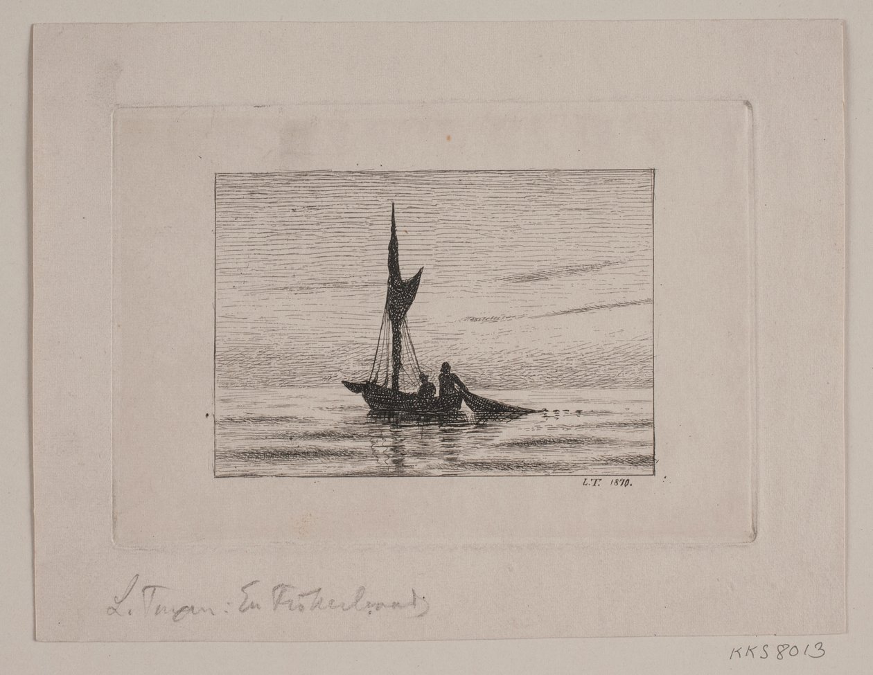Ein Fischerboot von Laurits Regner Tuxen